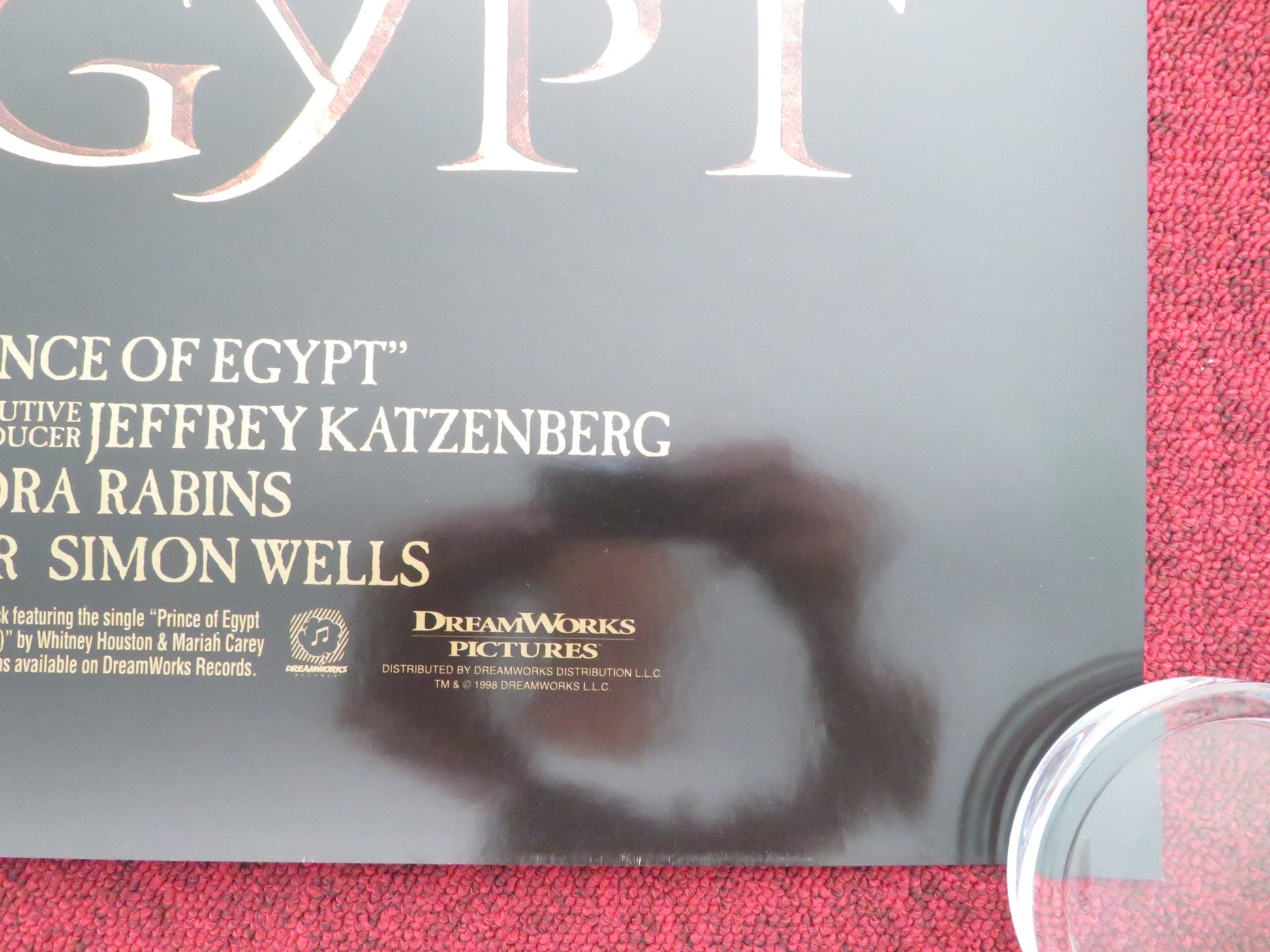 THE PRINCE OF EGYPT - B US ONE SHEET ROLLED POSTER VAL KILMER RALPH FIENNES 1998 Movie posters