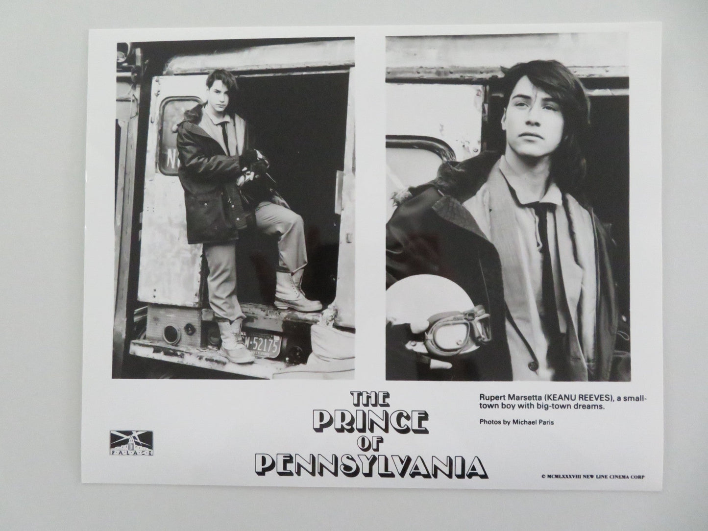THE PRINCE OF PENNSYLVANIA MOVIE STILL PHOTO LOT OF 5 KEANU REEVES F. WARD 1988 Movie posters
