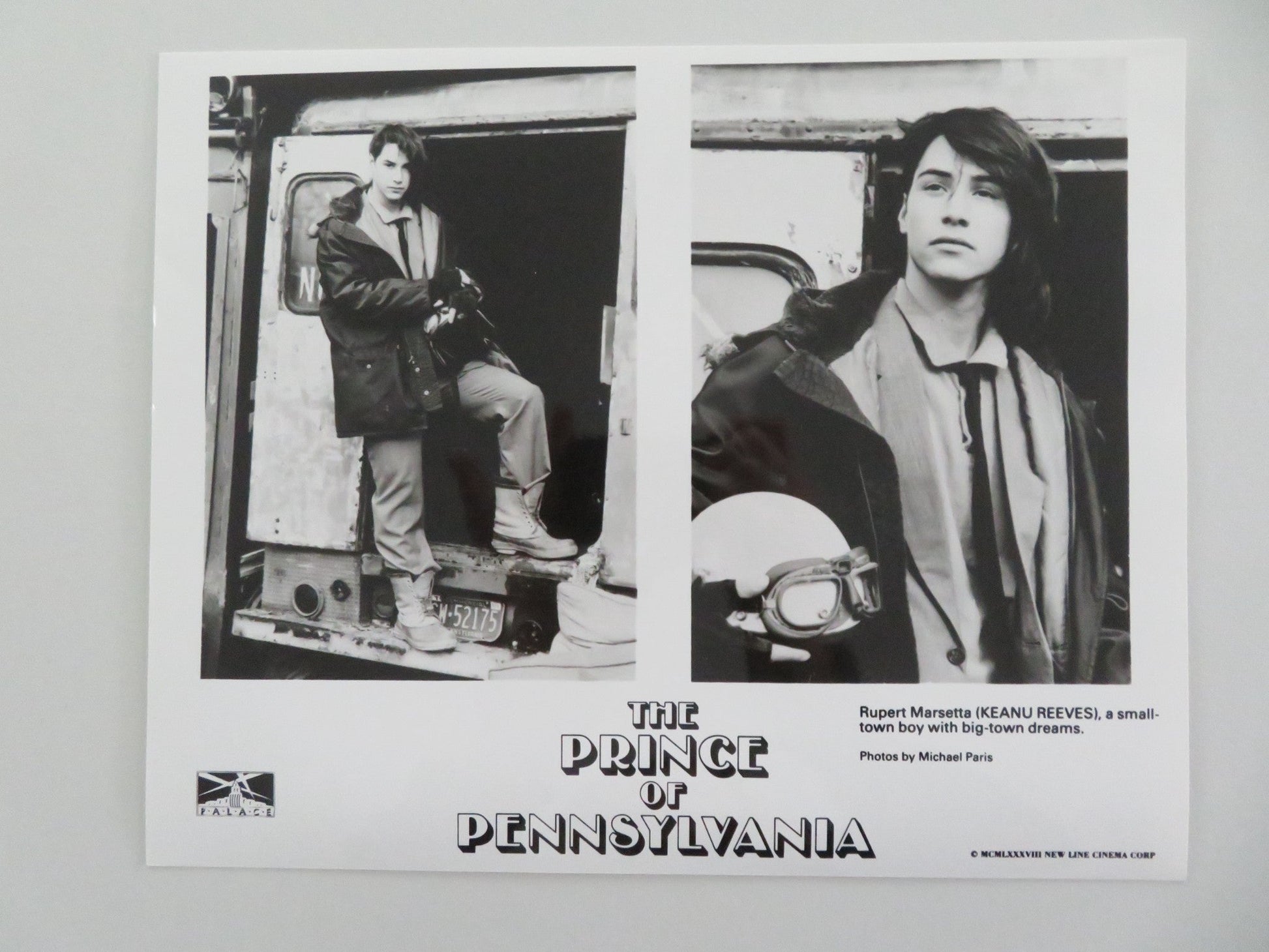 THE PRINCE OF PENNSYLVANIA MOVIE STILL PHOTO LOT OF 5 KEANU REEVES F. WARD 1988 Movie posters