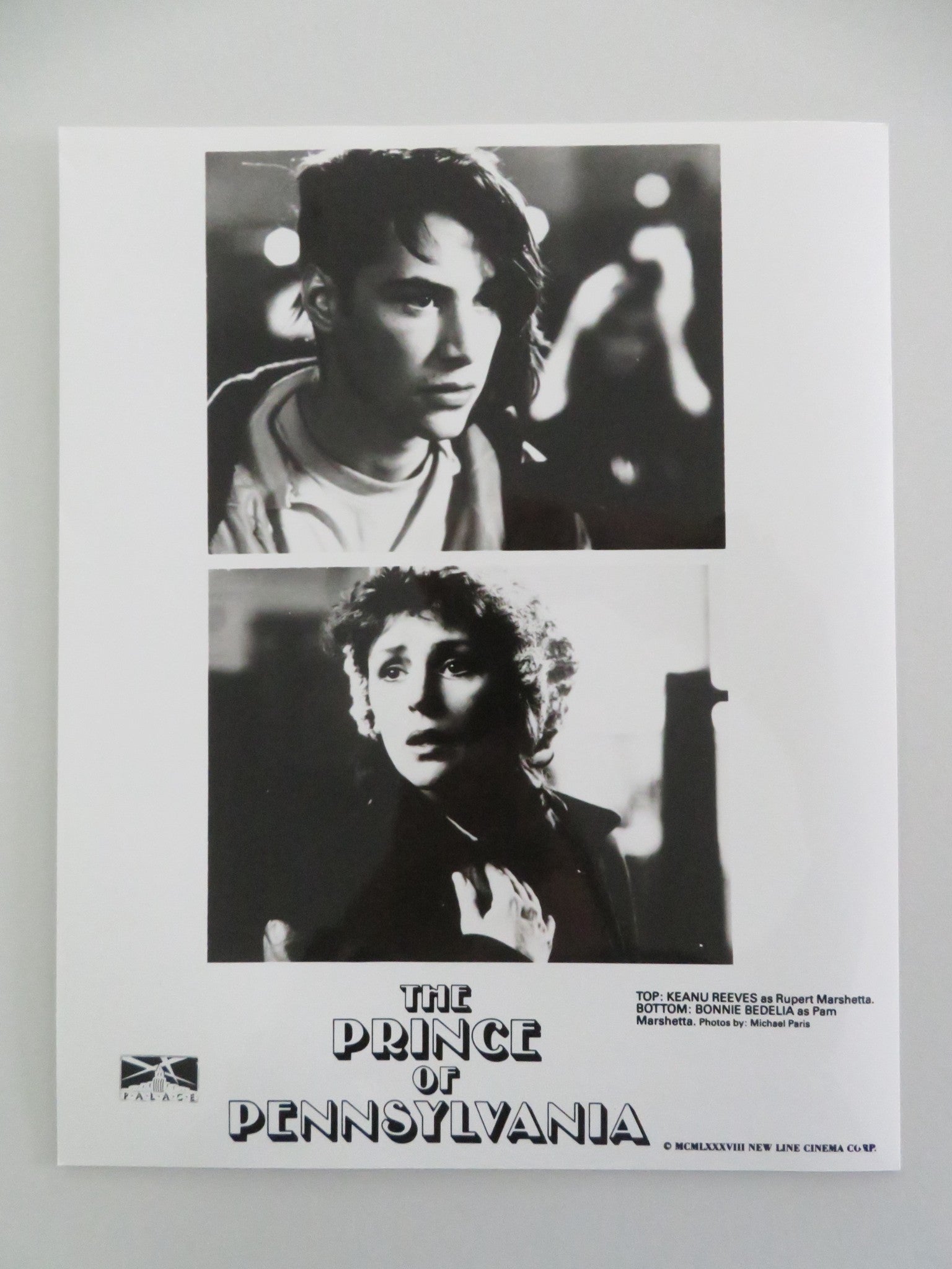THE PRINCE OF PENNSYLVANIA MOVIE STILL PHOTO LOT OF 5 KEANU REEVES F. WARD 1988 Movie posters