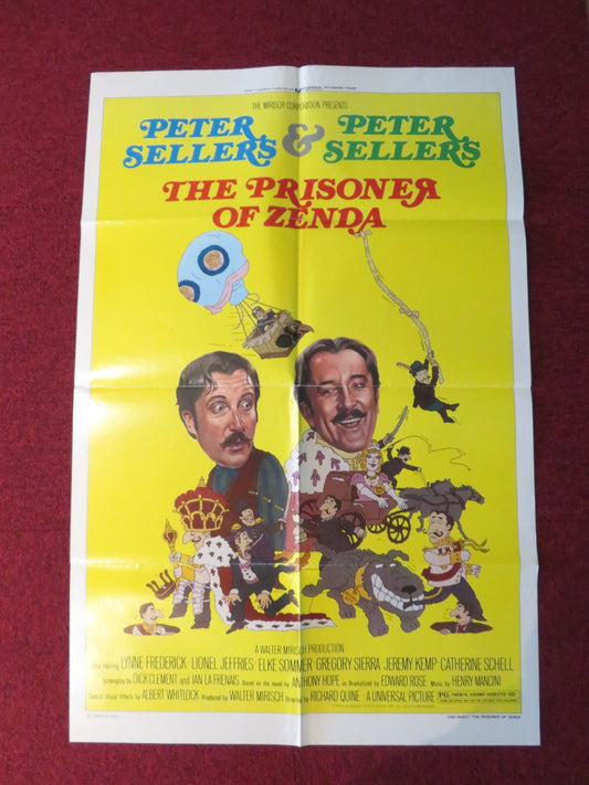 THE PRISONER OF ZENDA FOLDED US ONE SHEET POSTER PETER SELLERS L. FREDERICK 1979 Rendezvous Cinema Movie posters