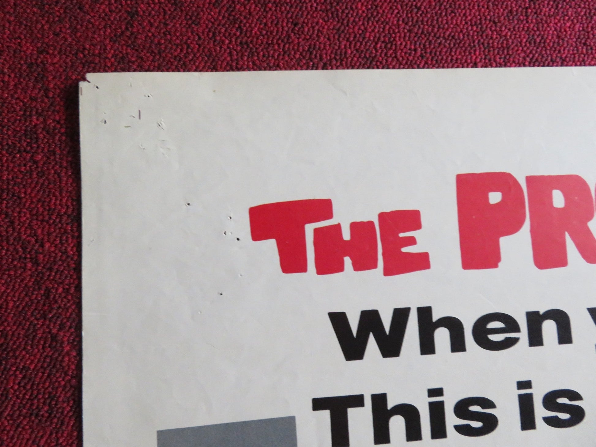 THE PROFESSIONALS - B FOLDED US ONE SHEET POSTER BURT LANCASTER LEE MARVIN 1966 Rendezvous Cinema Movie posters