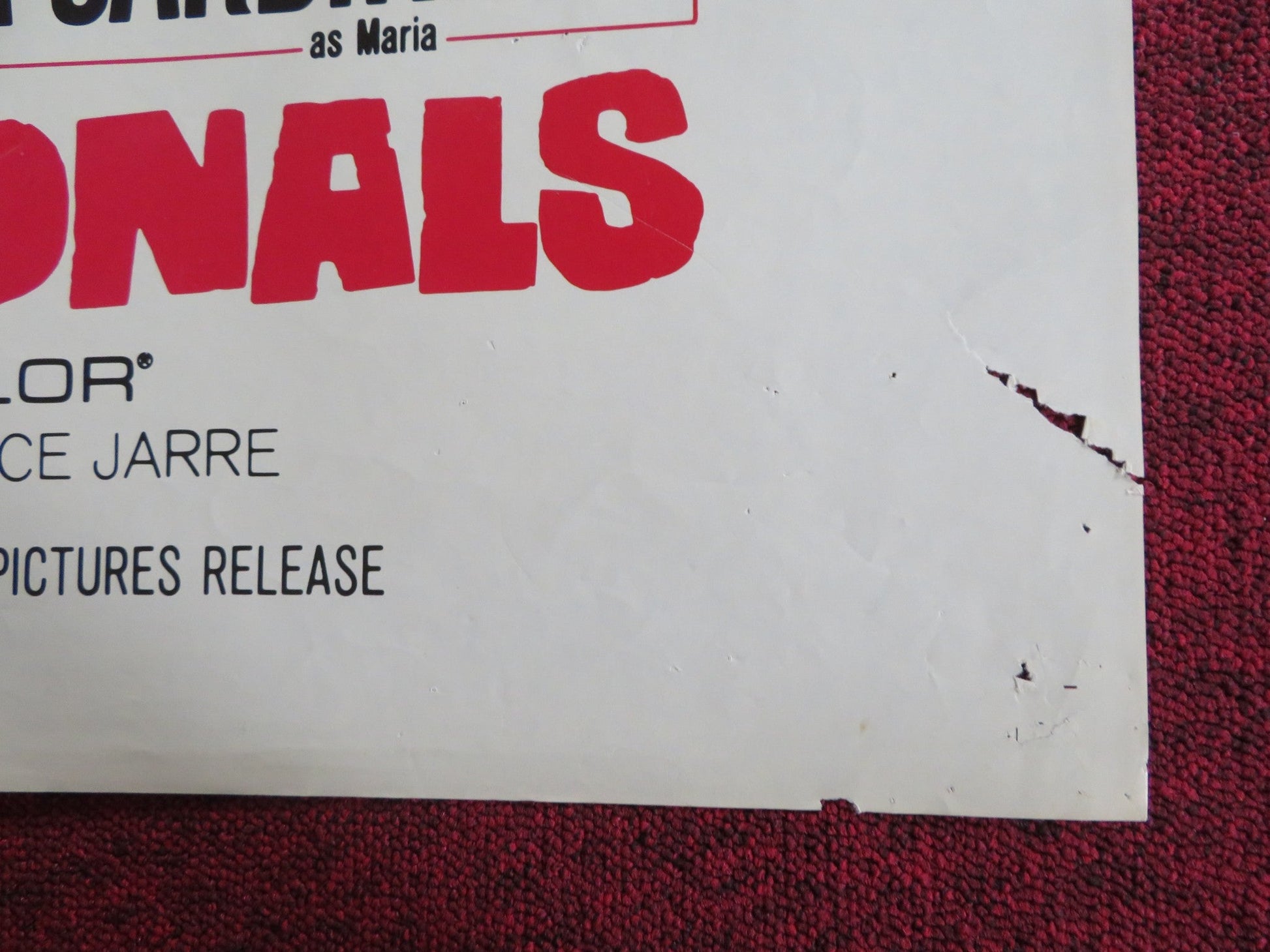 THE PROFESSIONALS - B FOLDED US ONE SHEET POSTER BURT LANCASTER LEE MARVIN 1966 Rendezvous Cinema Movie posters