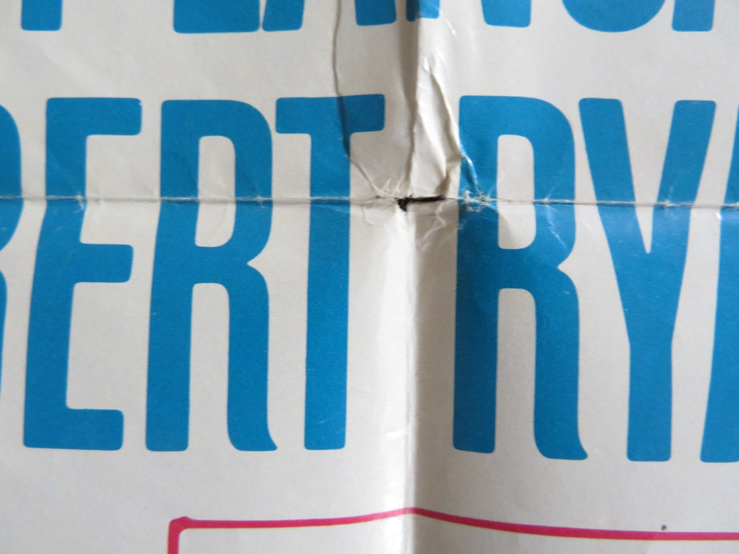 THE PROFESSIONALS - B FOLDED US ONE SHEET POSTER BURT LANCASTER LEE MARVIN 1966 Rendezvous Cinema Movie posters