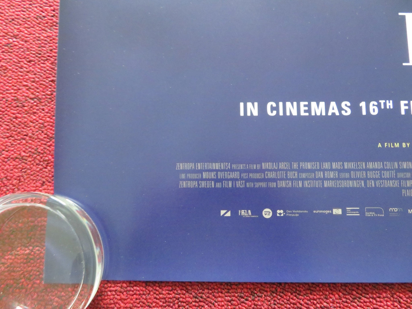 THE PROMISED LAND UK QUAD ROLLED POSTER MADS MIKKELSEN AMANDA COLLIN 2023 Rendezvous Cinema Movie posters