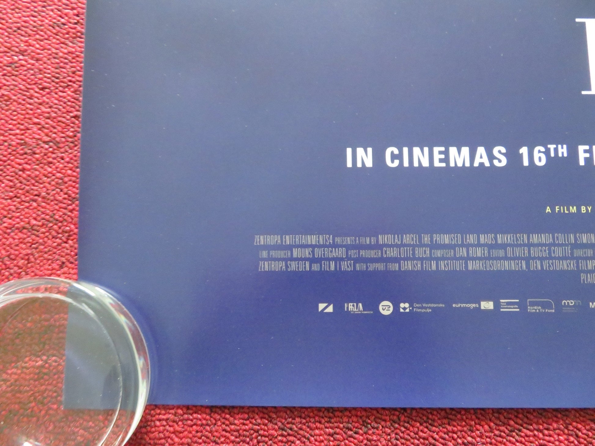 THE PROMISED LAND UK QUAD ROLLED POSTER MADS MIKKELSEN AMANDA COLLIN 2023 Rendezvous Cinema Movie posters