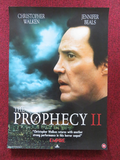 THE PROPHECY II: ASHTOWN VHS VIDEO POSTER CHRISTOPHER WALKEN JENNIFER BEALS 1998 Rendezvous Cinema Movie posters