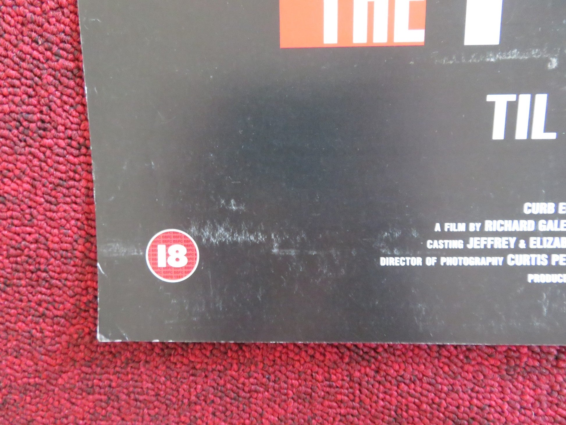 THE PROPOSAL VHS VIDEO POSTER NICK MORAN JENNIFER ESPOSITO 2001 Rendezvous Cinema Movie posters