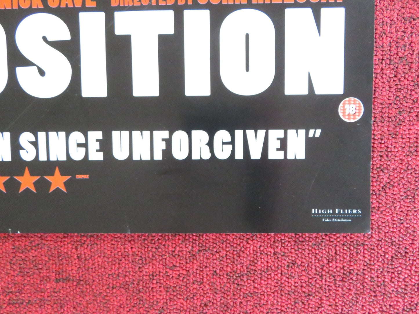 THE PROPOSITION VHS VIDEO POSTER GUY PEARCE RAY WINSTONE 2005 Rendezvous Cinema Movie posters