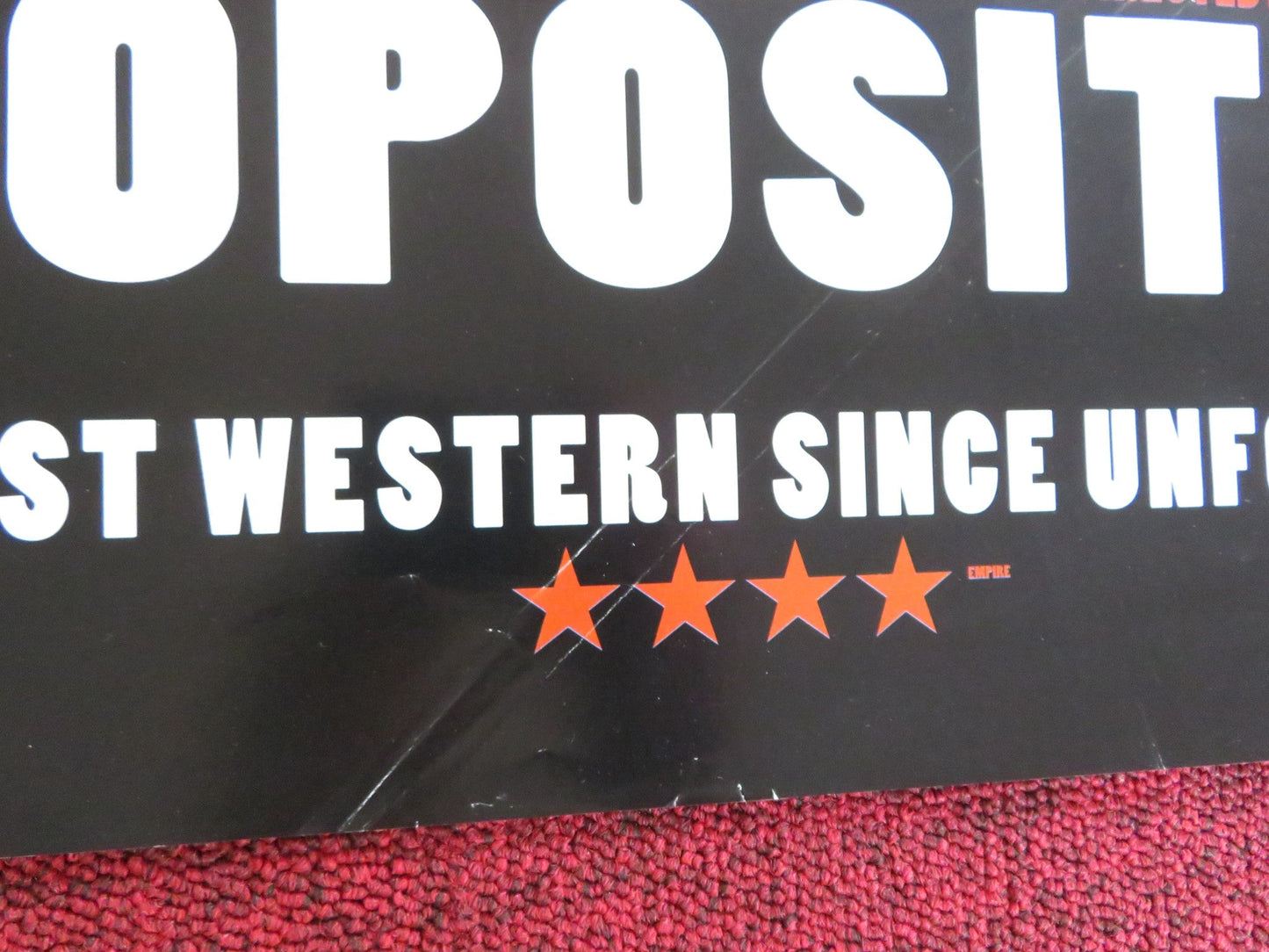 THE PROPOSITION VHS VIDEO POSTER GUY PEARCE RAY WINSTONE 2005 Rendezvous Cinema Movie posters