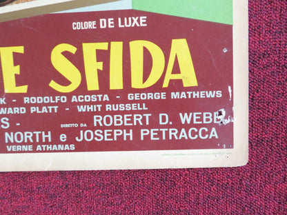 THE PROUD ONES - C ITALIAN FOTOBUSTA POSTER ROBERT RYAN VIRGINIA MAYO 1956 Rendezvous Cinema Movie posters