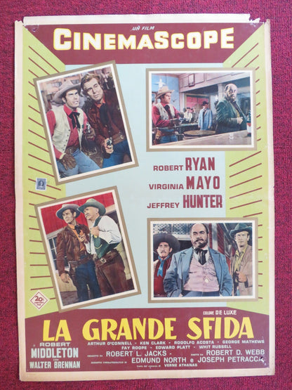 THE PROUD ONES - E ITALIAN FOTOBUSTA POSTER ROBERT RYAN VIRGINIA MAYO 1956 Rendezvous Cinema Movie posters