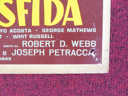 THE PROUD ONES - E ITALIAN FOTOBUSTA POSTER ROBERT RYAN VIRGINIA MAYO 1956 Rendezvous Cinema Movie posters