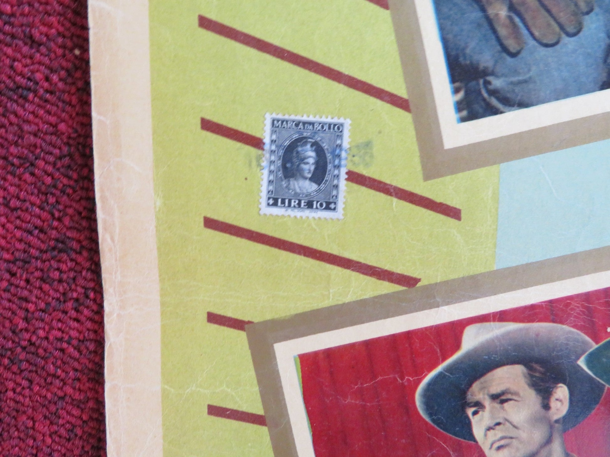 THE PROUD ONES - E ITALIAN FOTOBUSTA POSTER ROBERT RYAN VIRGINIA MAYO 1956 Rendezvous Cinema Movie posters