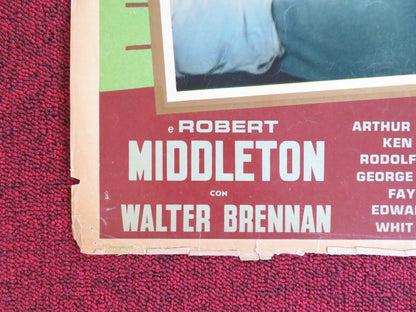 THE PROUD ONES - G ITALIAN FOTOBUSTA POSTER ROBERT RYAN VIRGINIA MAYO 1956 Rendezvous Cinema Movie posters