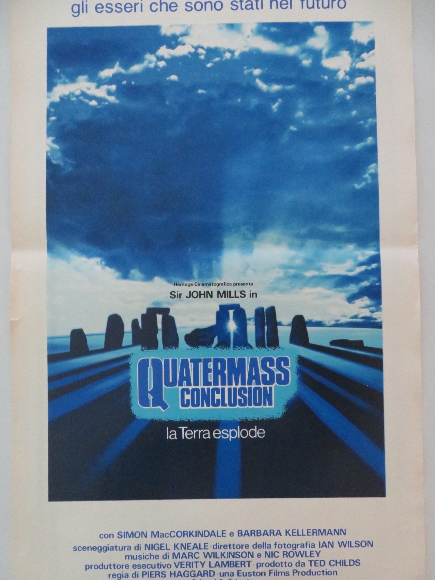 THE QUARTERMASS CONCLUSION ITALIAN LOCANDINA POSTER JOHN MILLS MACCORKINDA 1979 Movie posters