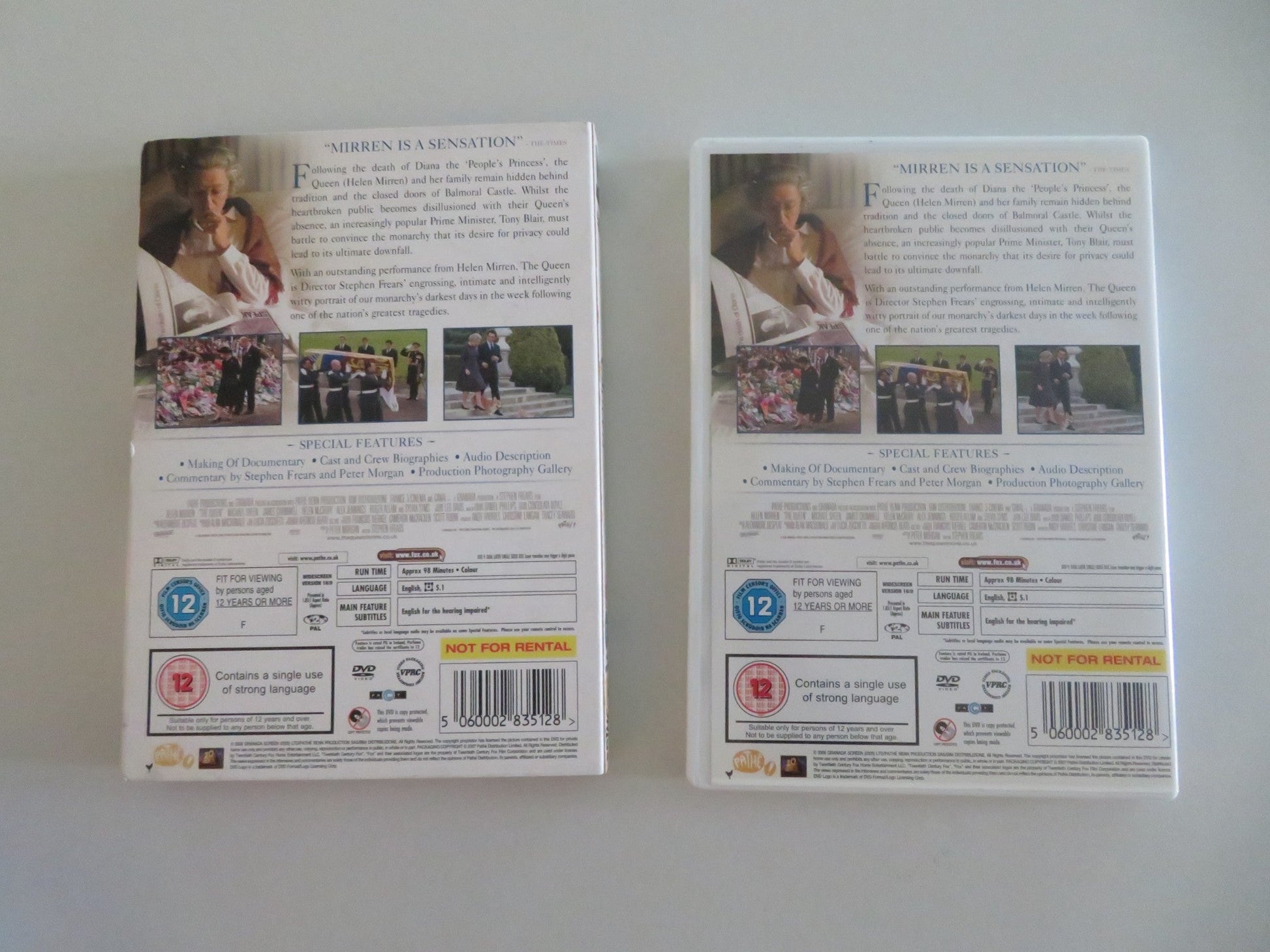 THE QUEEN - B (DVD) HELEN MIRREN JAMES CROMWELL 2006 REGION 2 Movie posters