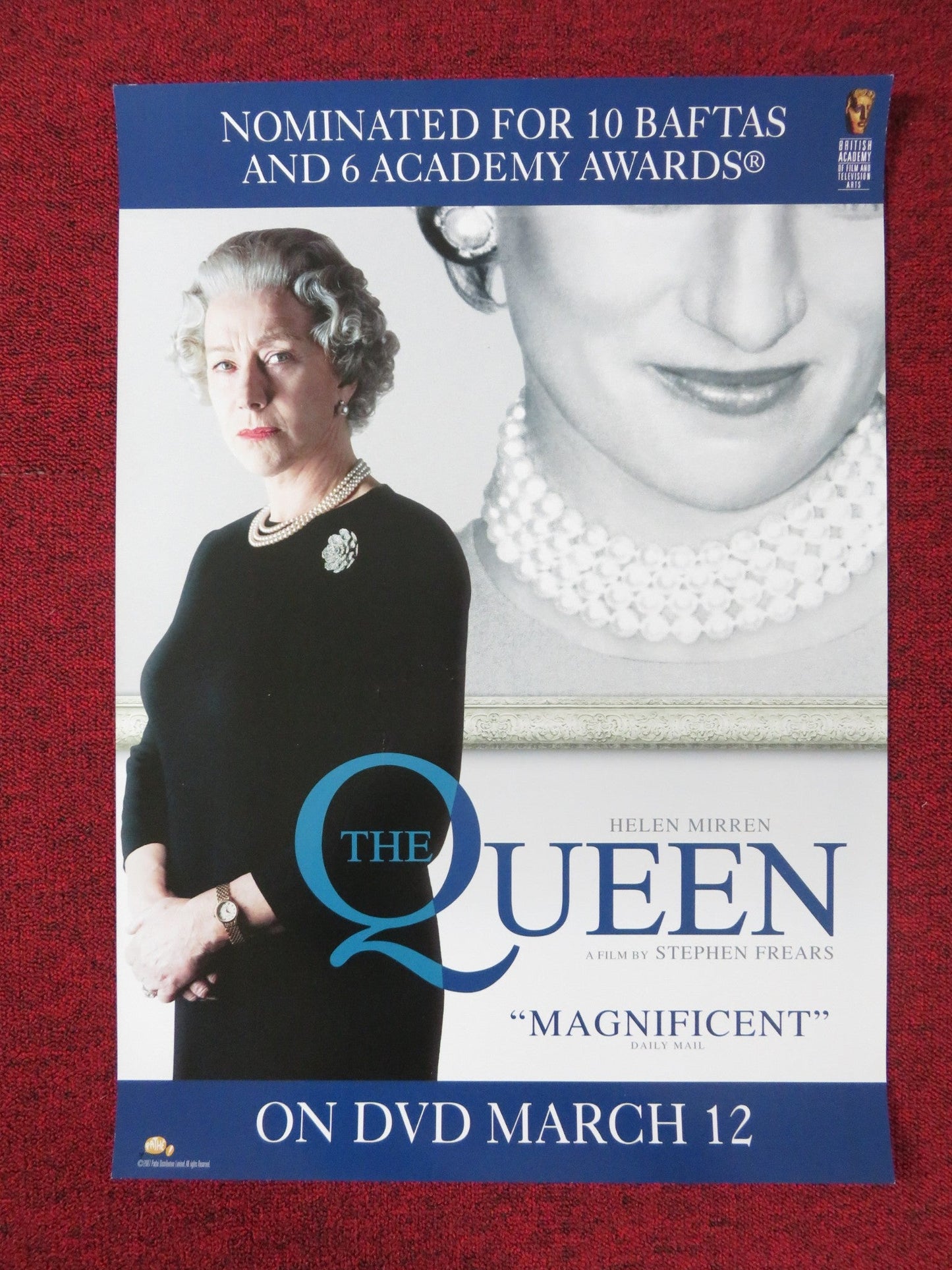 THE QUEEN DVD POSTER HELEN MIRREN JAMES CROMWELL 2007 Rendezvous Cinema Movie posters