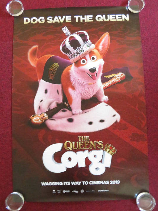THE QUEEN'S CORGI US ONE SHEET ROLLED POSTER RUSTY SHACKLEFORD JO WYATT 2019 Rendezvous Cinema Movie posters