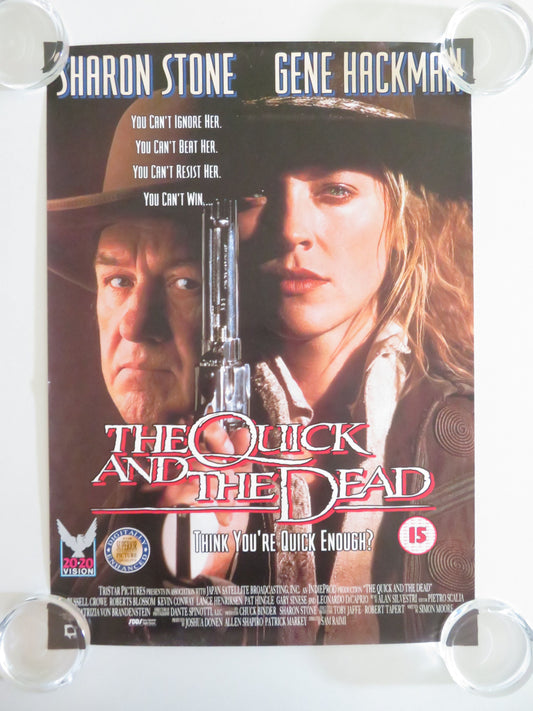 The Quick and the Dead VHS Video Poster Sharon Stone Gene Hackman 1995 Movie posters