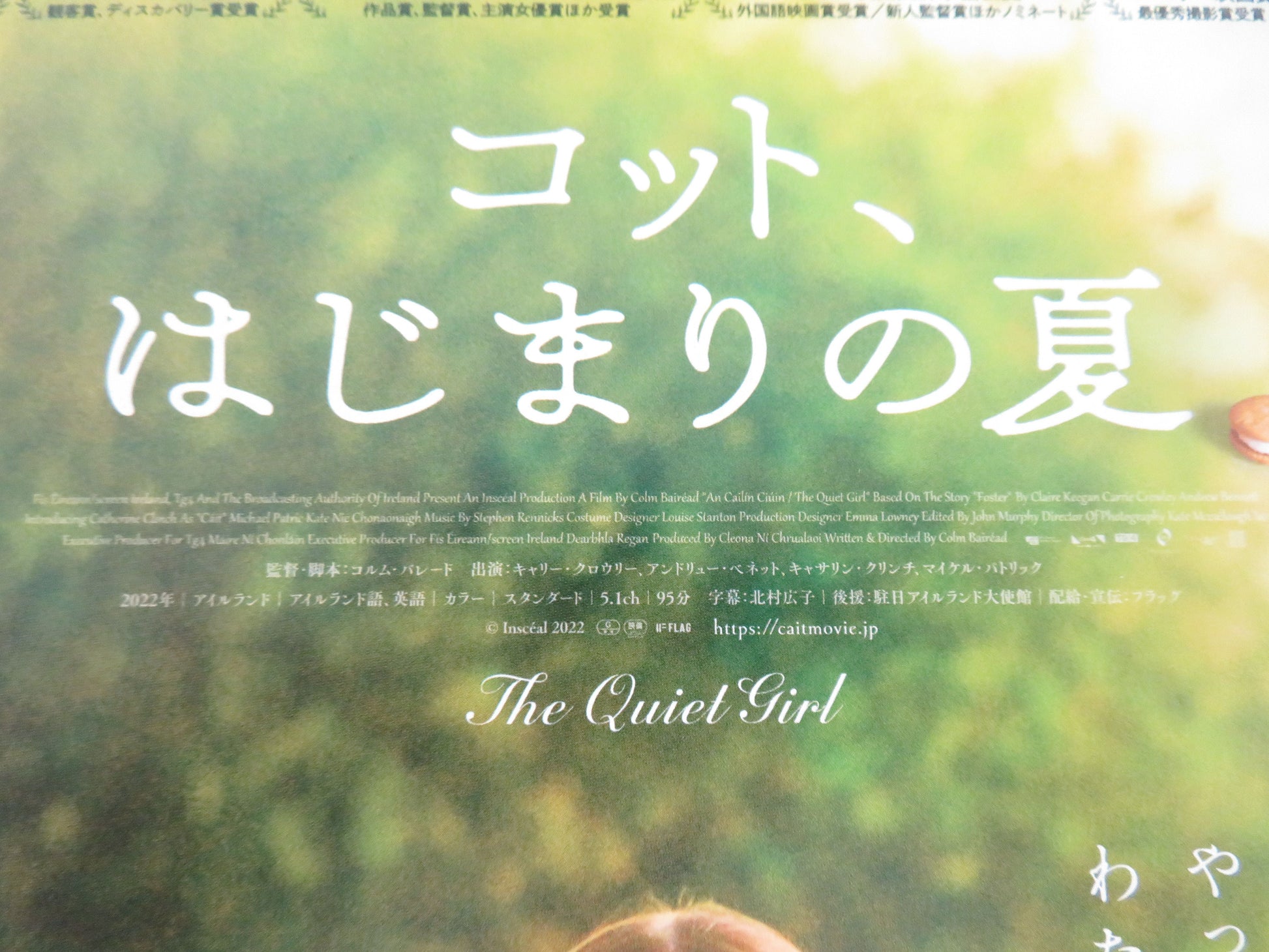 The Quiet Girl Japanese Chirashi (B5) Poster Crowley Bennett 2022 Movie posters