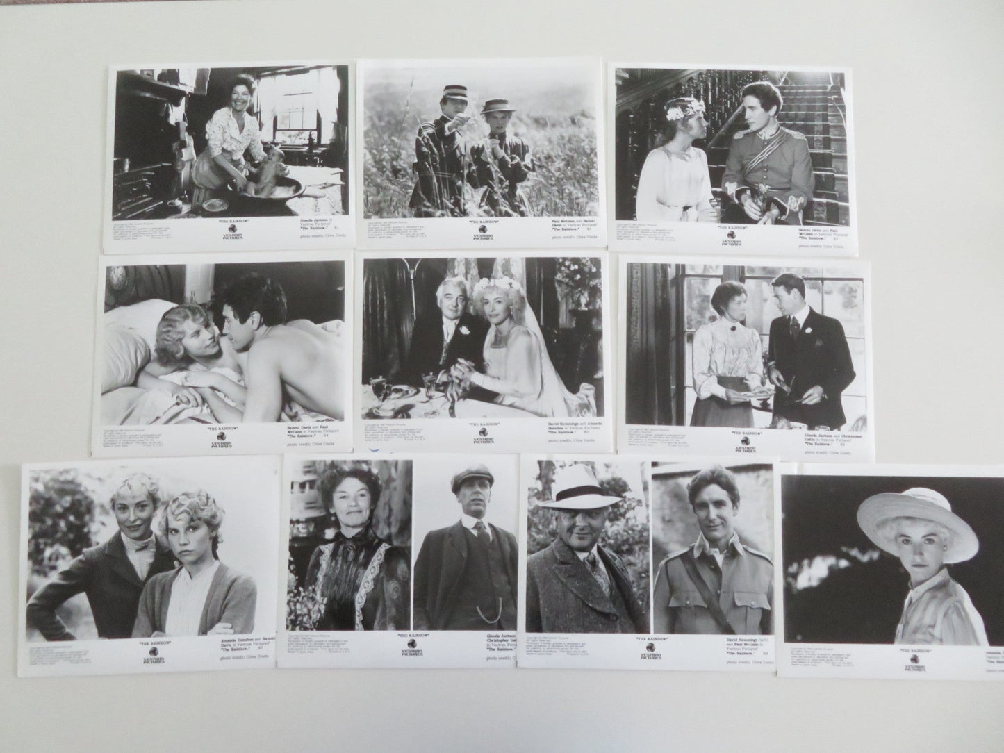 THE RAINBOW MOVIE STILL PHOTO LOT OF 10 PAUL MCGANN SAMMI DAVIS 1989 Movie posters
