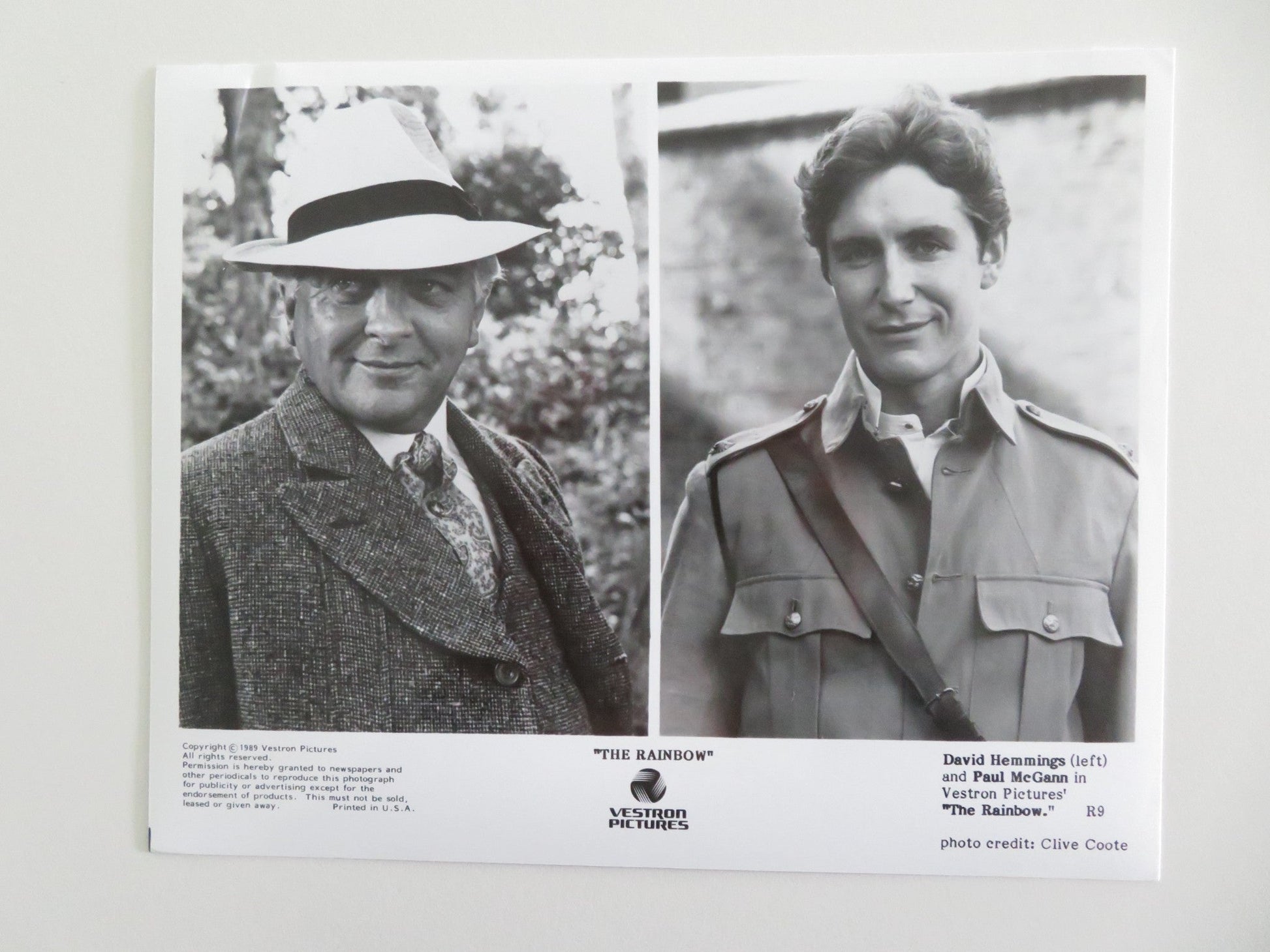 THE RAINBOW MOVIE STILL PHOTO LOT OF 10 PAUL MCGANN SAMMI DAVIS 1989 Movie posters