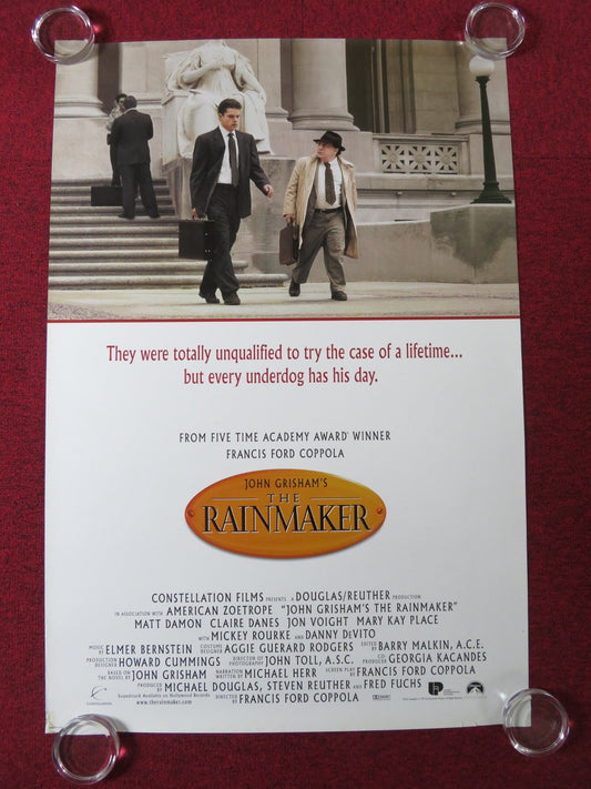 THE RAINMAKER US ONE SHEET ROLLED POSTER MATT DAMON DANNY DE VITO 1997 Rendezvous Cinema Movie posters