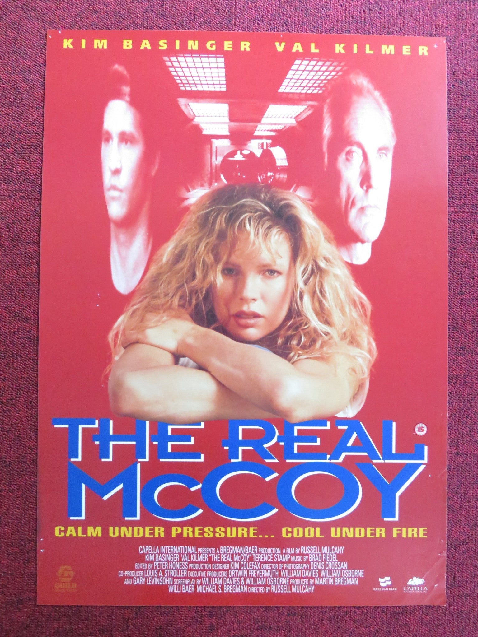THE REAL MCCOY VHS VIDEO POSTER KIM BASINGER VAL KILMER 1993 Rendezvous Cinema Movie posters