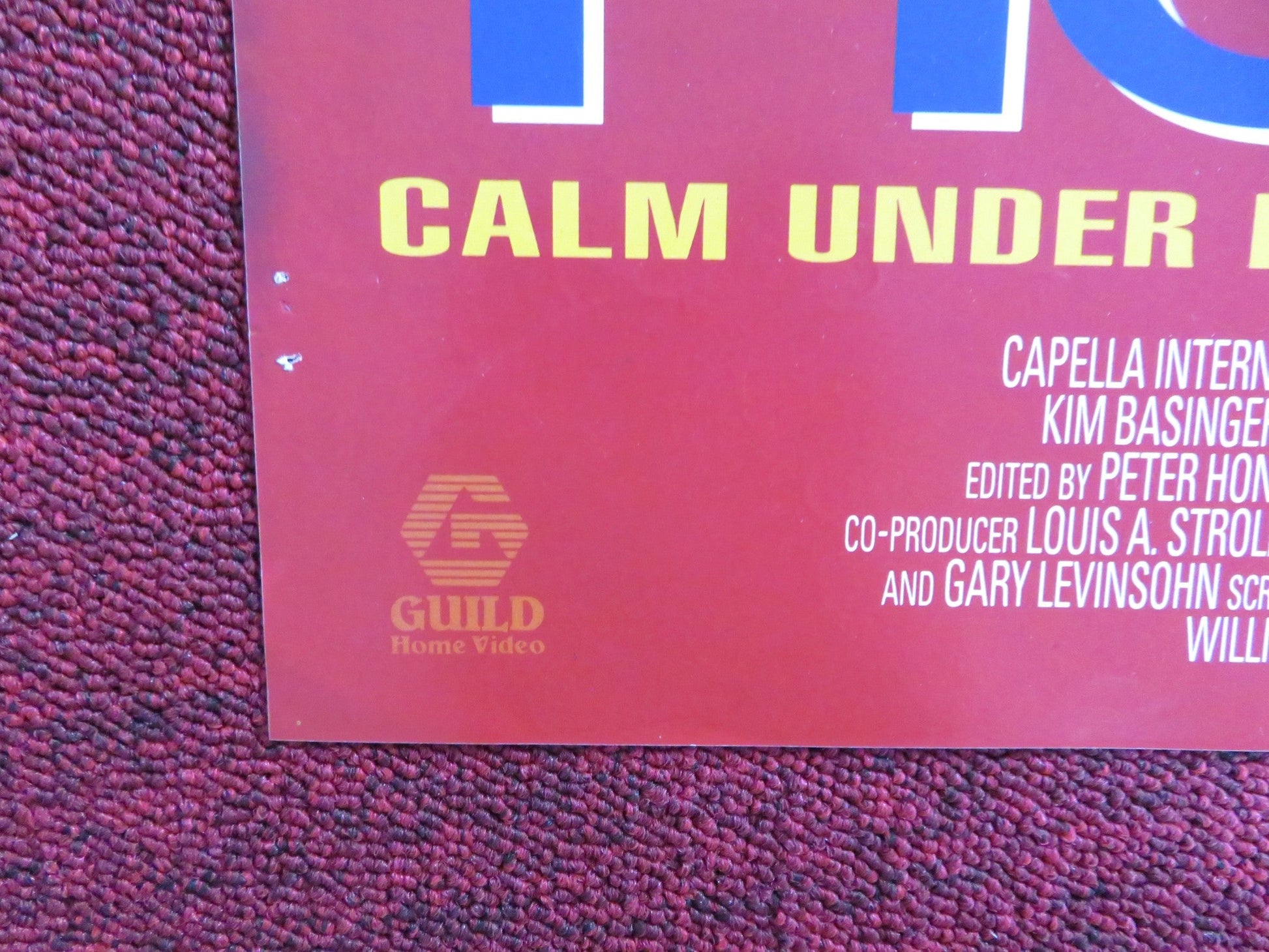 THE REAL MCCOY VHS VIDEO POSTER KIM BASINGER VAL KILMER 1993 Rendezvous Cinema Movie posters