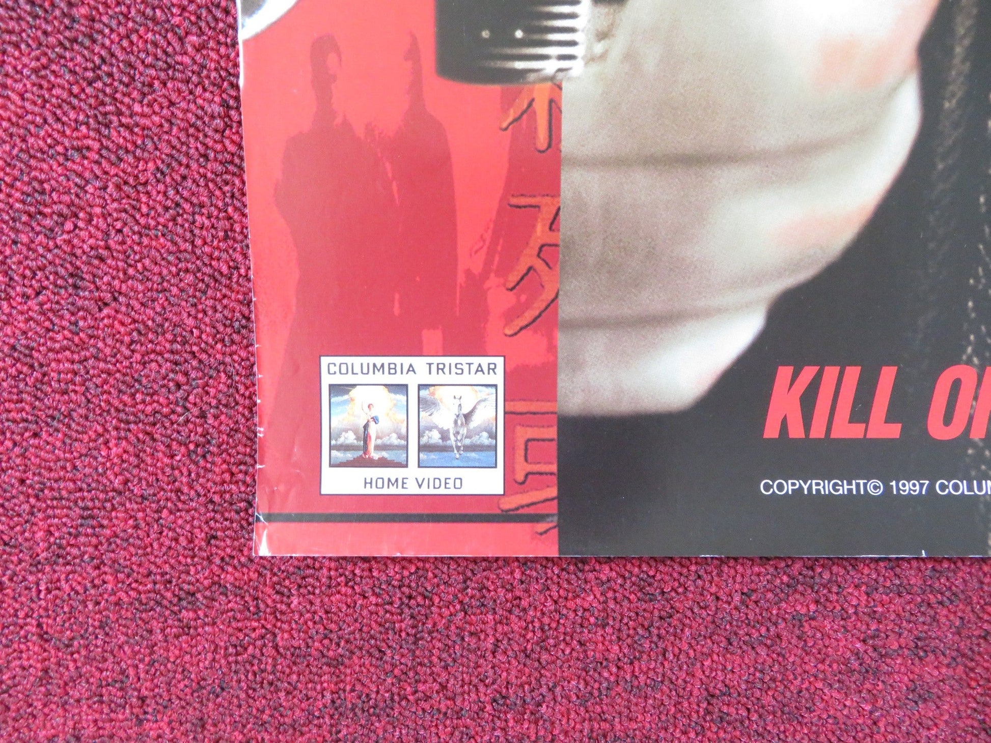 THE REPLACEMENT KILLERS VHS VIDEO POSTER CHOW YUN - FAT MIRA SORVINO 1997 Rendezvous Cinema Movie posters