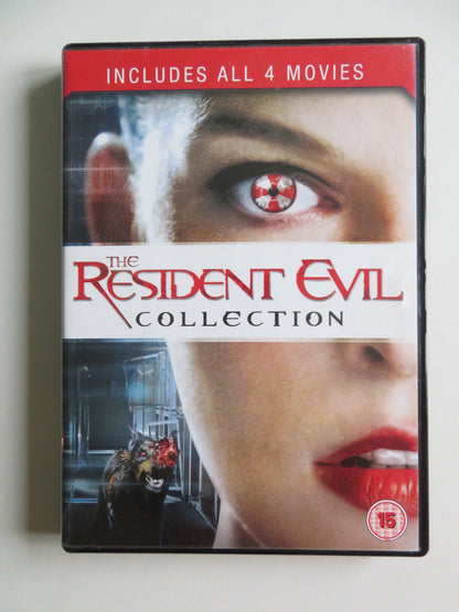 THE RESIDENT EVIL COLLECTION - 4 DISC (DVD) MILLA JOVOVICH 2002 REGION 2 Movie posters