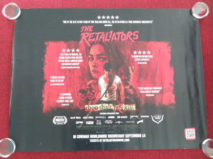 THE RETALIATORS UK QUAD ROLLED POSTER MICHAEL LOMBARDI MARC MENCHACA 2021 Movie posters