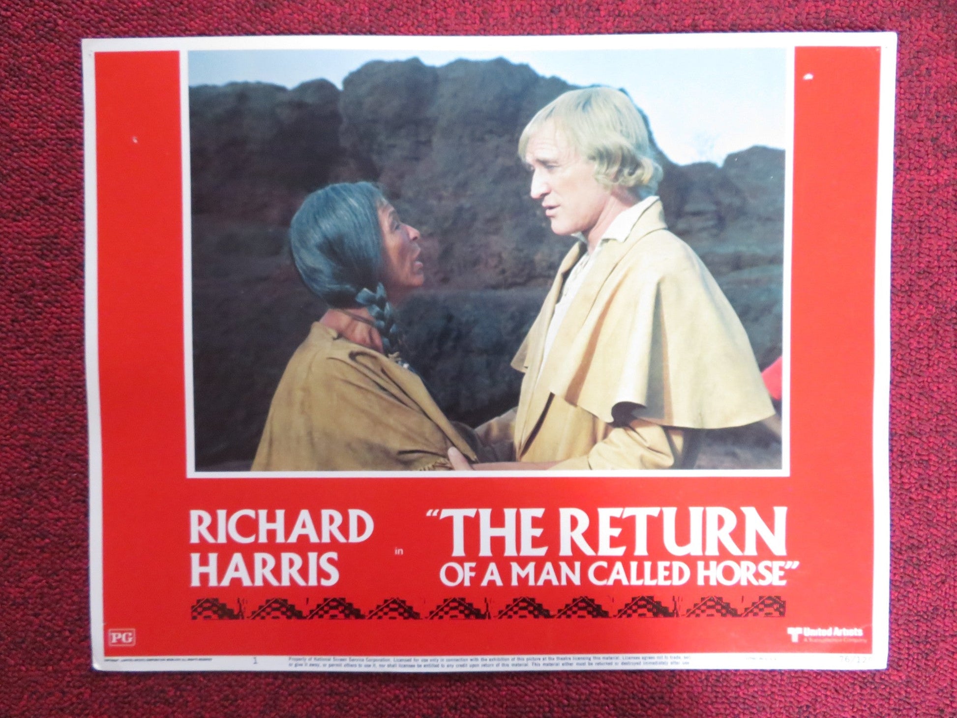 THE RETURN OF A MAN CALLED HORSE US LOBBY CARD FULL SET RICHARD HARRIS 1976 Rendezvous Cinema Movie posters