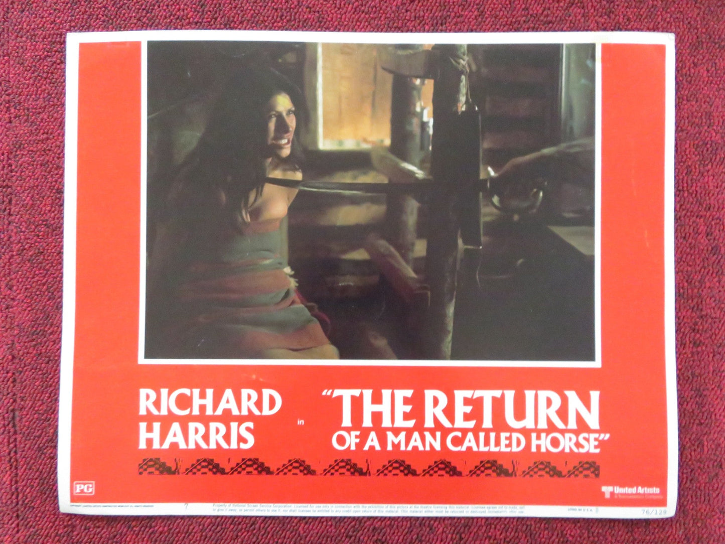 THE RETURN OF A MAN CALLED HORSE US LOBBY CARD FULL SET RICHARD HARRIS 1976 Rendezvous Cinema Movie posters