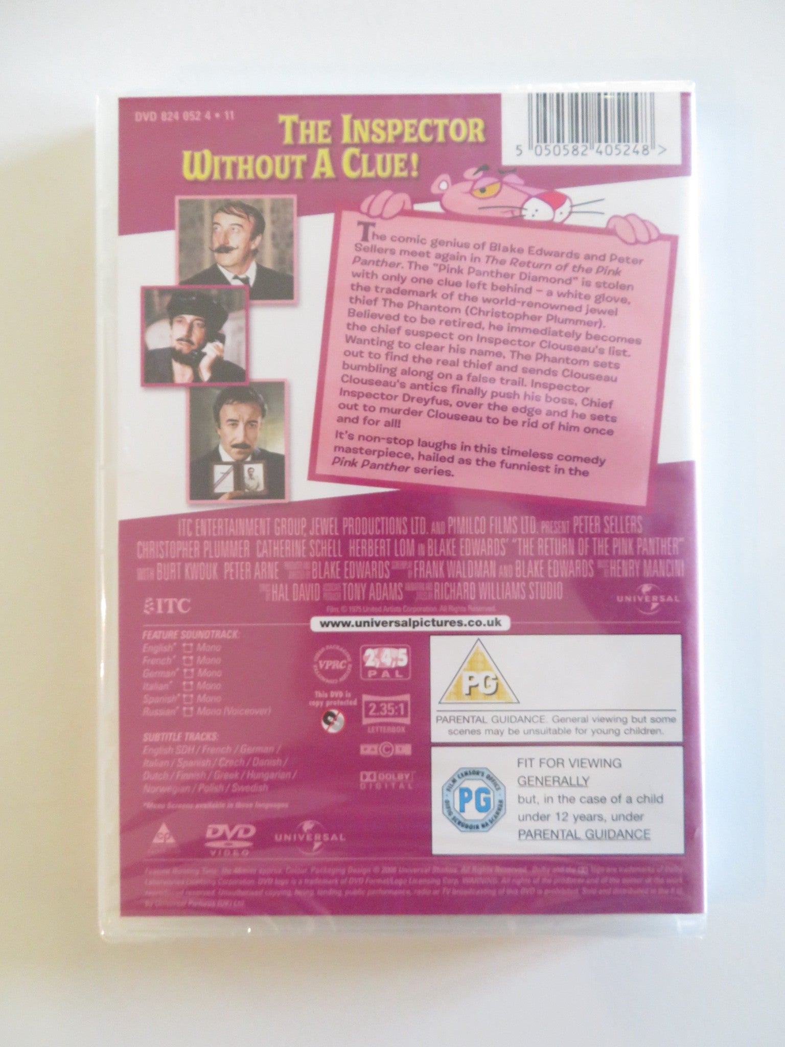 THE RETURN OF THE PINK PANTHER (DVD) PETER SELLERS HERBERT LOM 1975 REGION 2,4,5 Rendezvous Cinema Movie posters