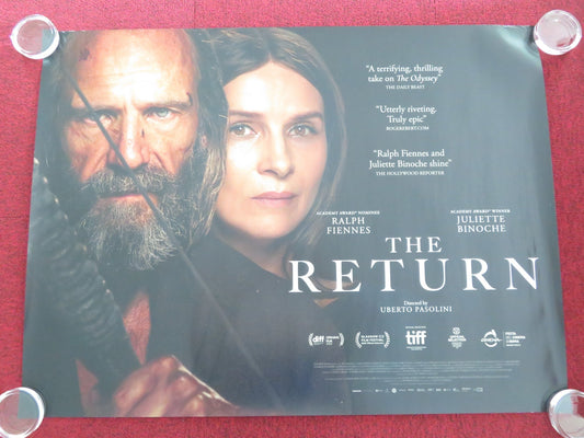 THE RETURN UK QUAD ROLLED POSTER RALPH FIENNES JULIETTE BINOCHE 2024 Movie posters
