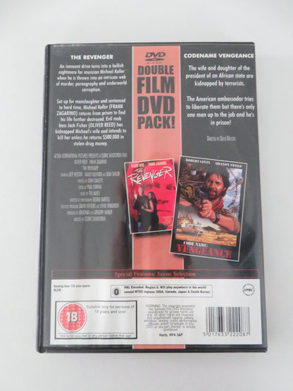 The Revenger + Codename Vengeance (DVD) Oliver Reed Frank Zagarino 1990 Region 0 Movie posters