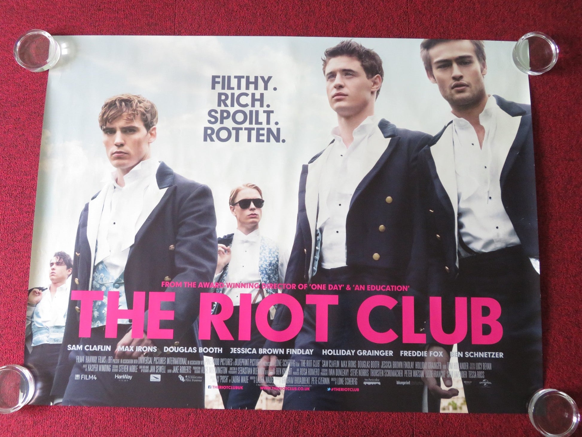 THE RIOT CLUB UK QUAD ROLLED POSTER SAM CLAFLIN MAX IRONS 2014 Movie posters