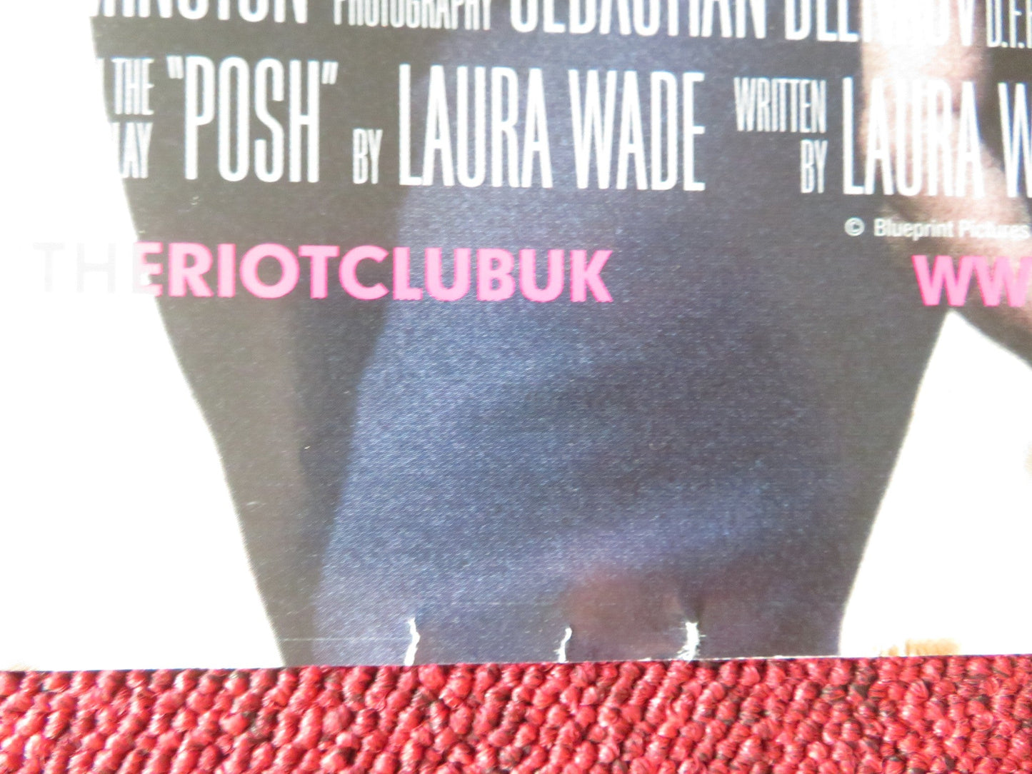 THE RIOT CLUB UK QUAD ROLLED POSTER SAM CLAFLIN MAX IRONS 2014 Movie posters