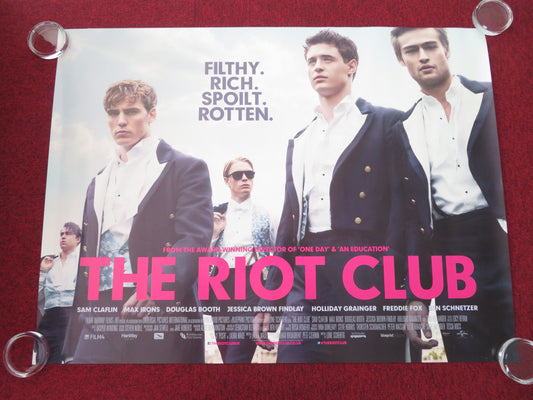 The Riot Club UK Quad Rolled Poster Sam Claflin Max Irons Douglas Booth 2014 Movie posters