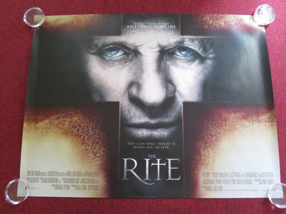 THE RITE UK QUAD ROLLED POSTER ANTHONY HOPKINS RUTGER HAUER 2011 Rendezvous Cinema Movie posters