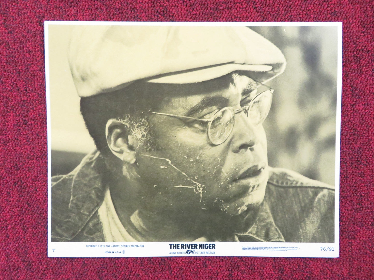 THE RIVER NIGER - 7 LOBBY CARD JAMES EARL JONES CICELY TYSON 1976 Rendezvous Cinema Movie posters