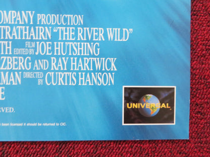 THE RIVER WILD VHS VIDEO POSTER MERYL STREEP KEVIN BACON 1994 Rendezvous Cinema Movie posters