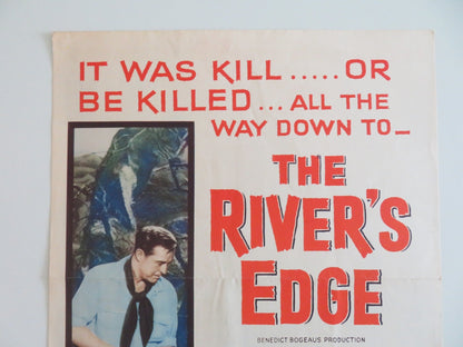 THE RIVER'S EDGE US INSERT POSTER RAY MILLAND ANTHONY QUINN 1957 Rendezvous Cinema Movie posters