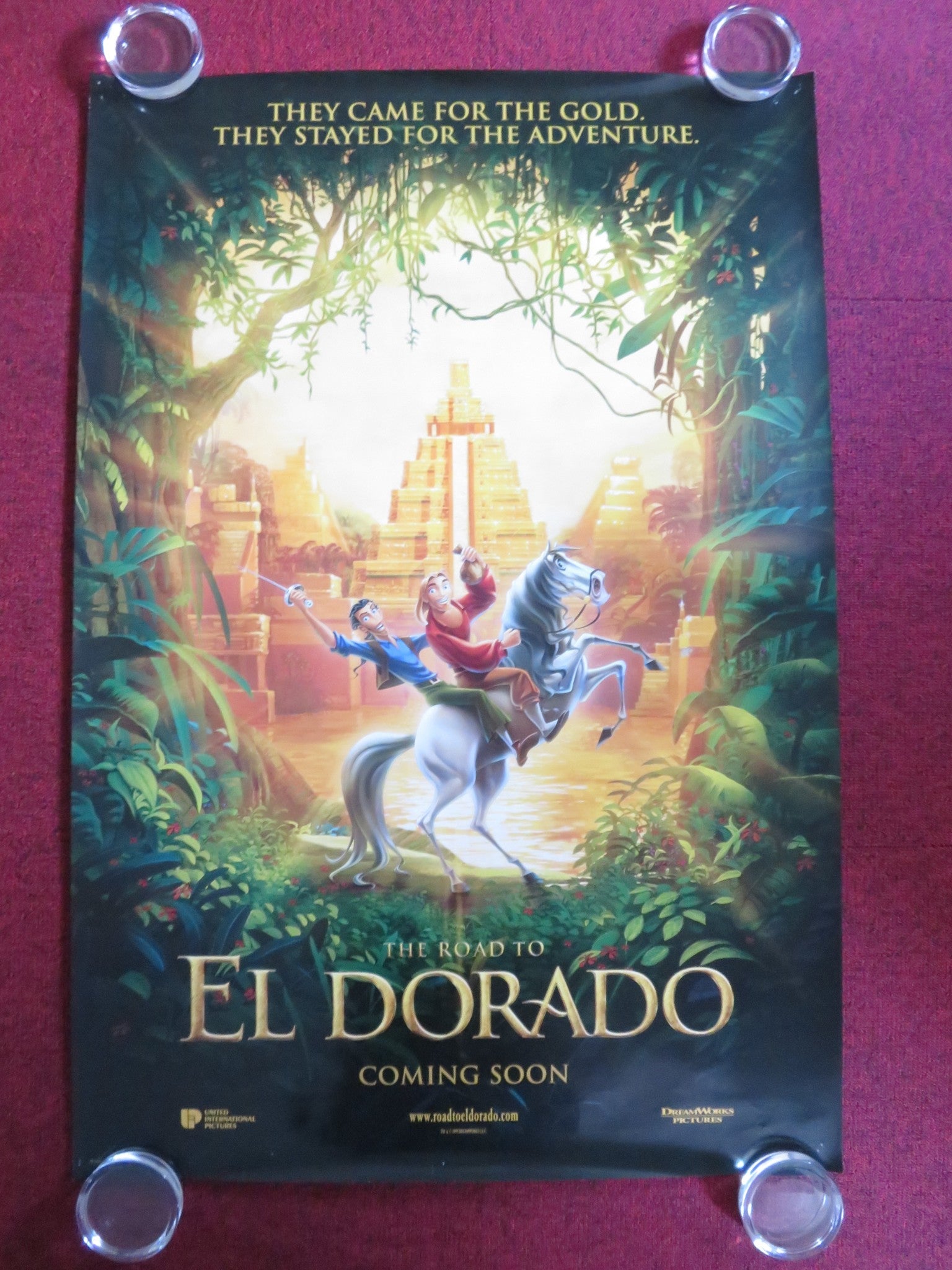 THE ROAD TO EL DORADO US ONE SHEET ROLLED POSTER KEVIN KLINE K. BRANAGH 2000 Rendezvous Cinema Movie posters