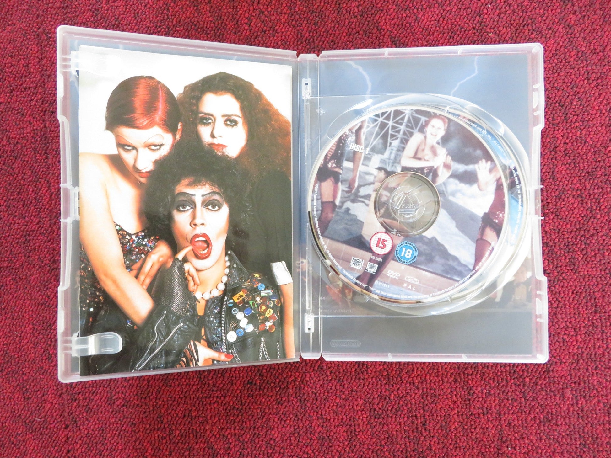 THE ROCKY HORROR PICTURE SHOW (DVD) TIM CURRY RICHARD O'BRIEN 1975 REGION 2 Rendezvous Cinema Movie posters