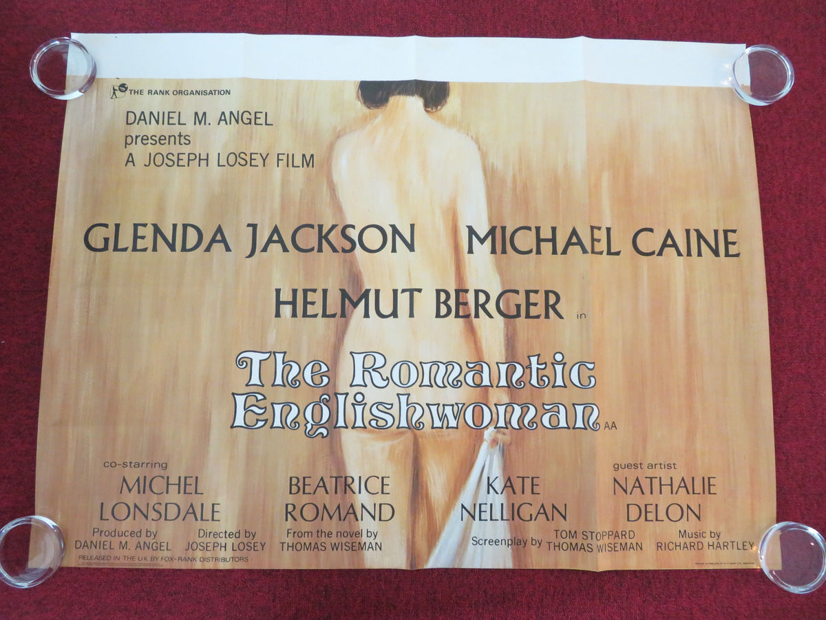 The Romantic Englishwoman UK Quad Rolled Poster Michael Caine G. Jackson 1975 Movie posters