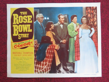 THE ROSE BOWL STORY US LOBBY CARD FULL SET MARSHALL THOMPSON VERA MILES 1952 Rendezvous Cinema Movie posters