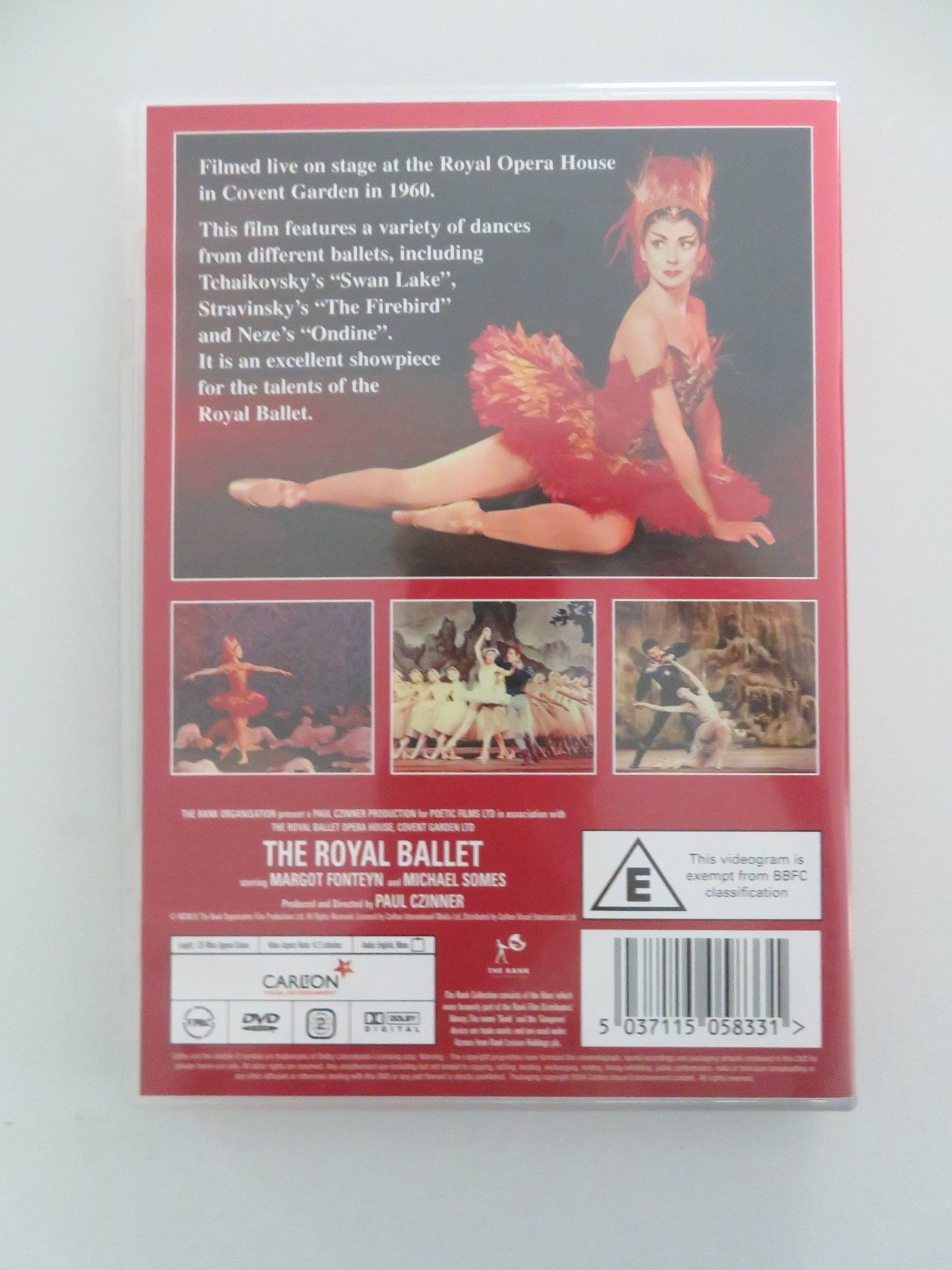 THE ROYAL BALLET (DVD) MARGOT FONTEYN MICHAEL SOMES 1960 REGION 2 Movie posters
